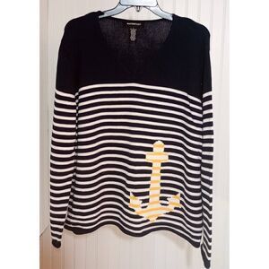 Norton studio nautical motif sweater size large